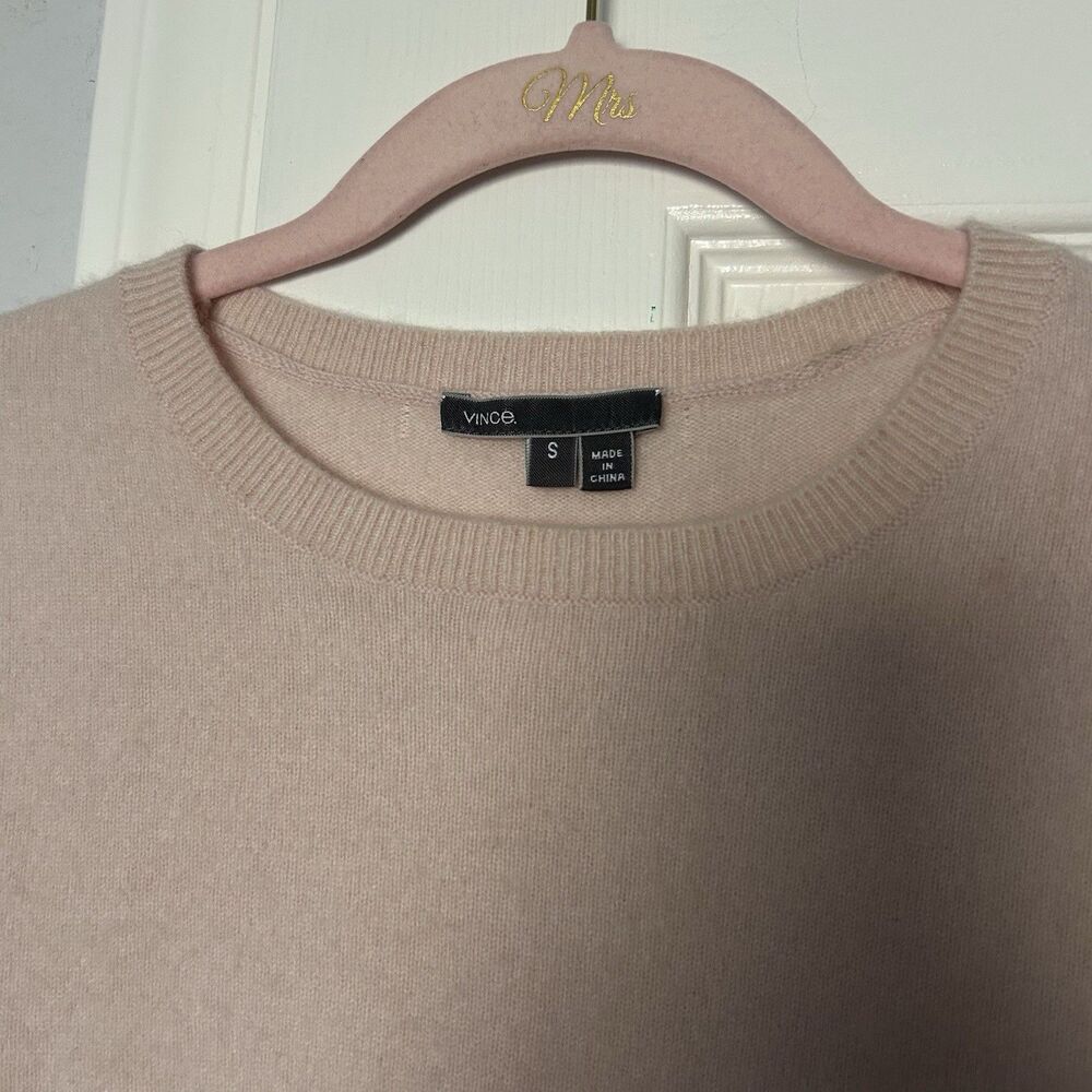 Vince Plush Pink Womens Size S Cashmere Sweater - Picture 3 of 12